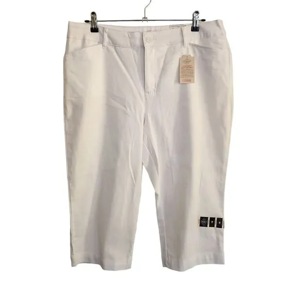 John's Bay Pants Jumpsuits St Johnsbay White Mid Rise